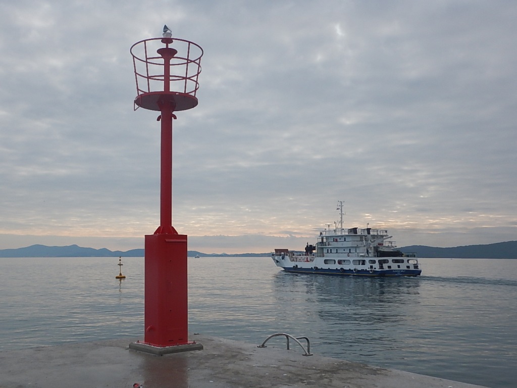 Postavljanje lučkog svjetla Gaženica, kontejnerski terminal